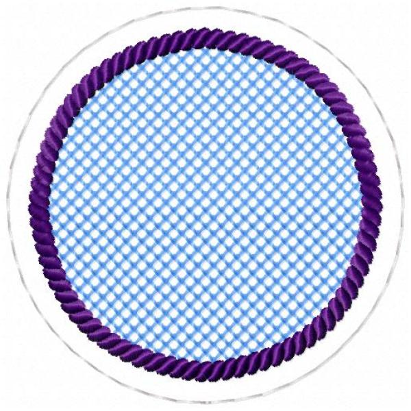 ITH-Stickdatei MugRug Untersetzer Einzeldatei für 10x10 cm